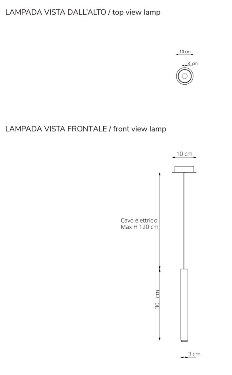Окрашенный металлический подвесной светильник RIFLESSI стилус ARCH-00039691 - Вид №2