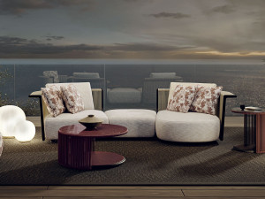 3-местный тканевый модульный садовый диван