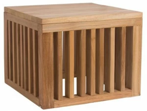 Il Giardino di Legno Квадратный садовый столик из тика Code Code0489