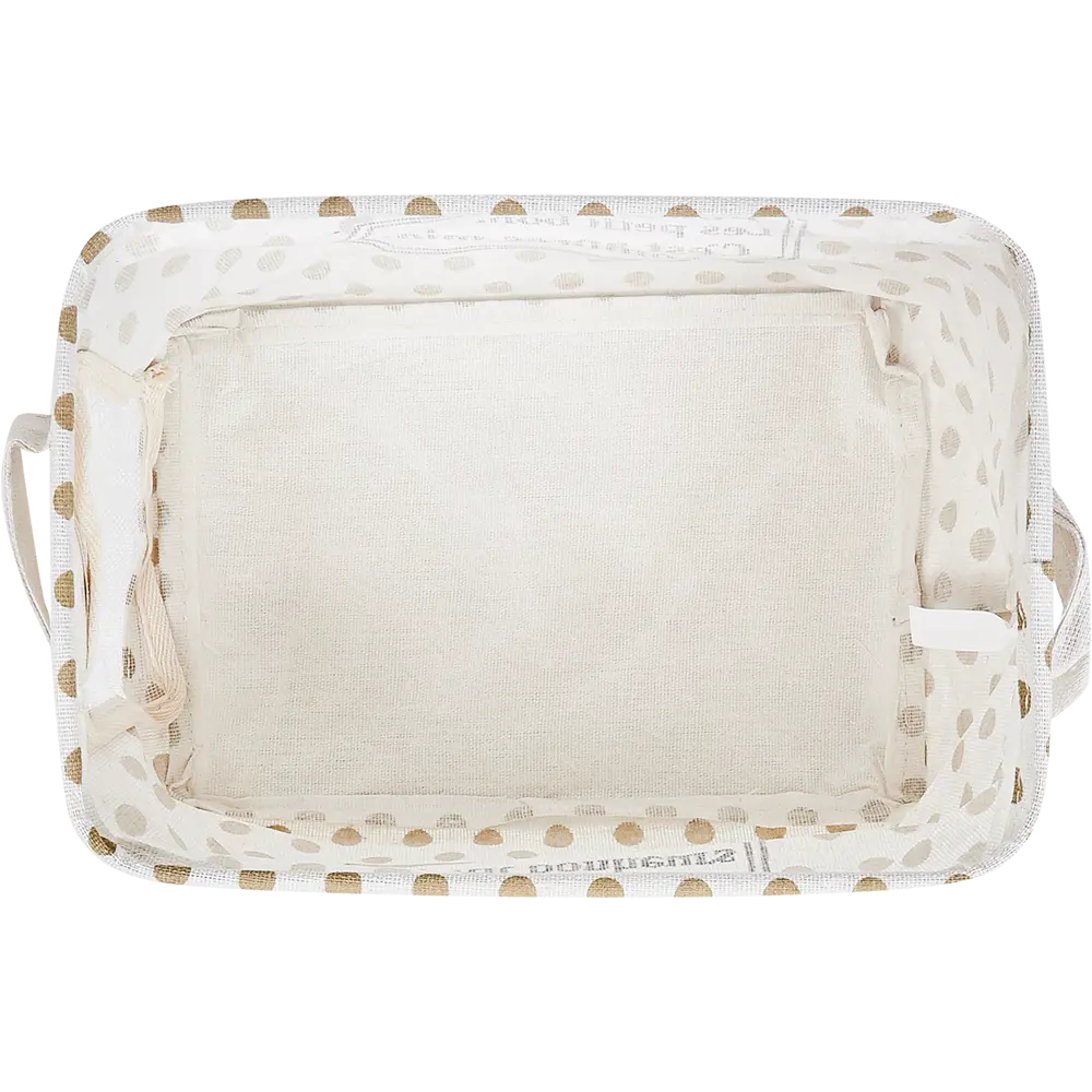 Короб складной Bonjour 18x27x15 см цвет белый с ручками Santreyd STLM-2069604 - Вид №2