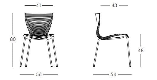 Штабелируемый стул из полипропилена SLIDE GLORIA ARCH-00000885 - Вид №7