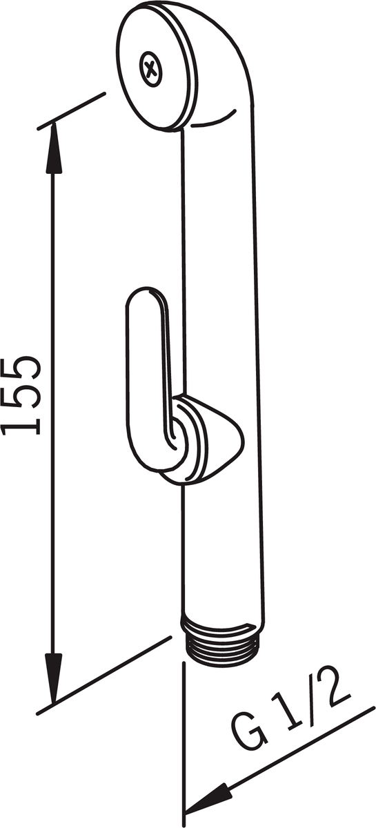 Oras 242050 Ручной душ 242050  Хром  - Вид №3