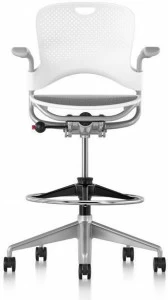 Herman Miller Поворотный офисный стул из нейлона с 5 спицами и подлокотниками Caper