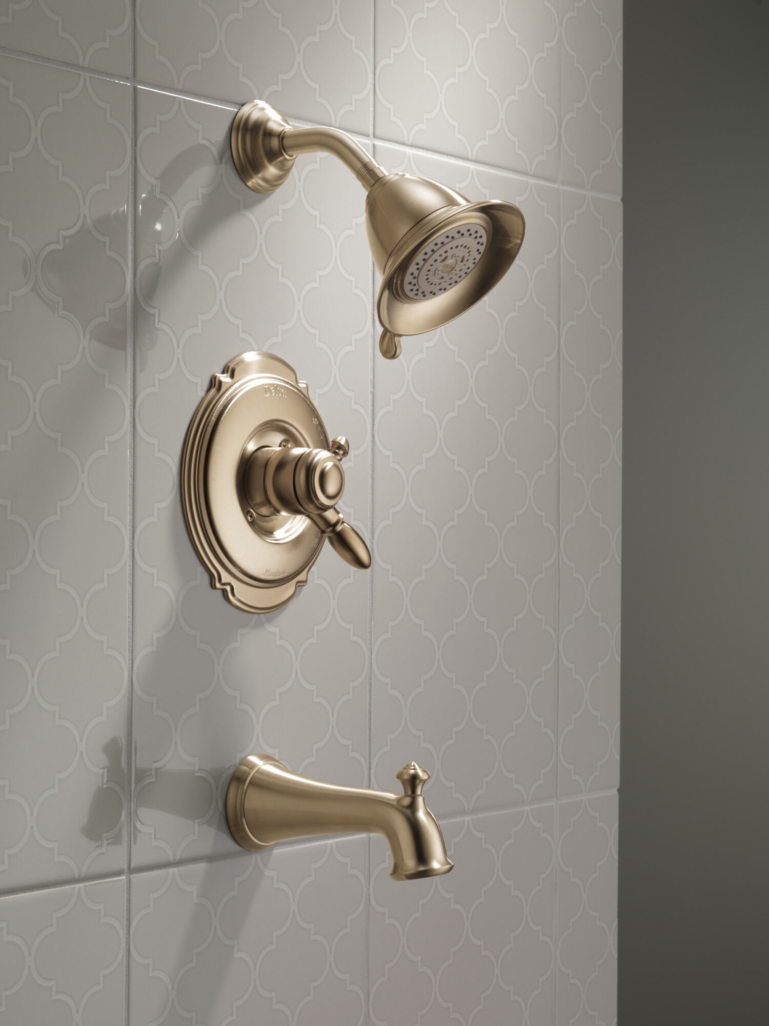 T17455-CZ Для ванны и душа Monitor® 17 Series Delta Faucet Victorian Шампанское бронза - Вид №1