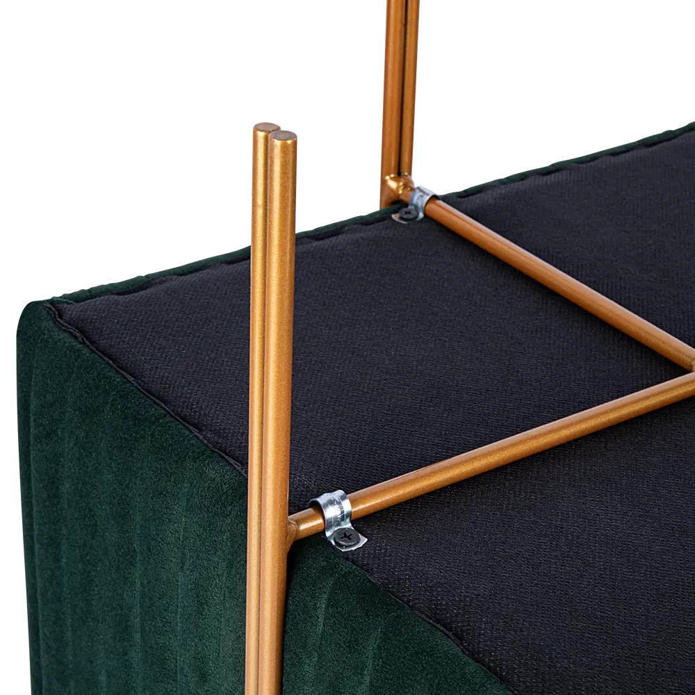 Пуф Santreyd велюр темно-зеленый 40×42 см - комфорт и стиль 89392881 STLM-1349437 - Вид №3