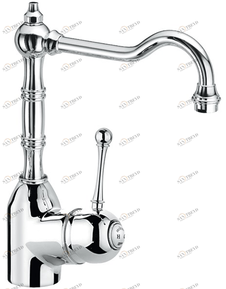 Fir Italia Смеситель для кухни на столешнице, хромированный Classic kitchens 7075102