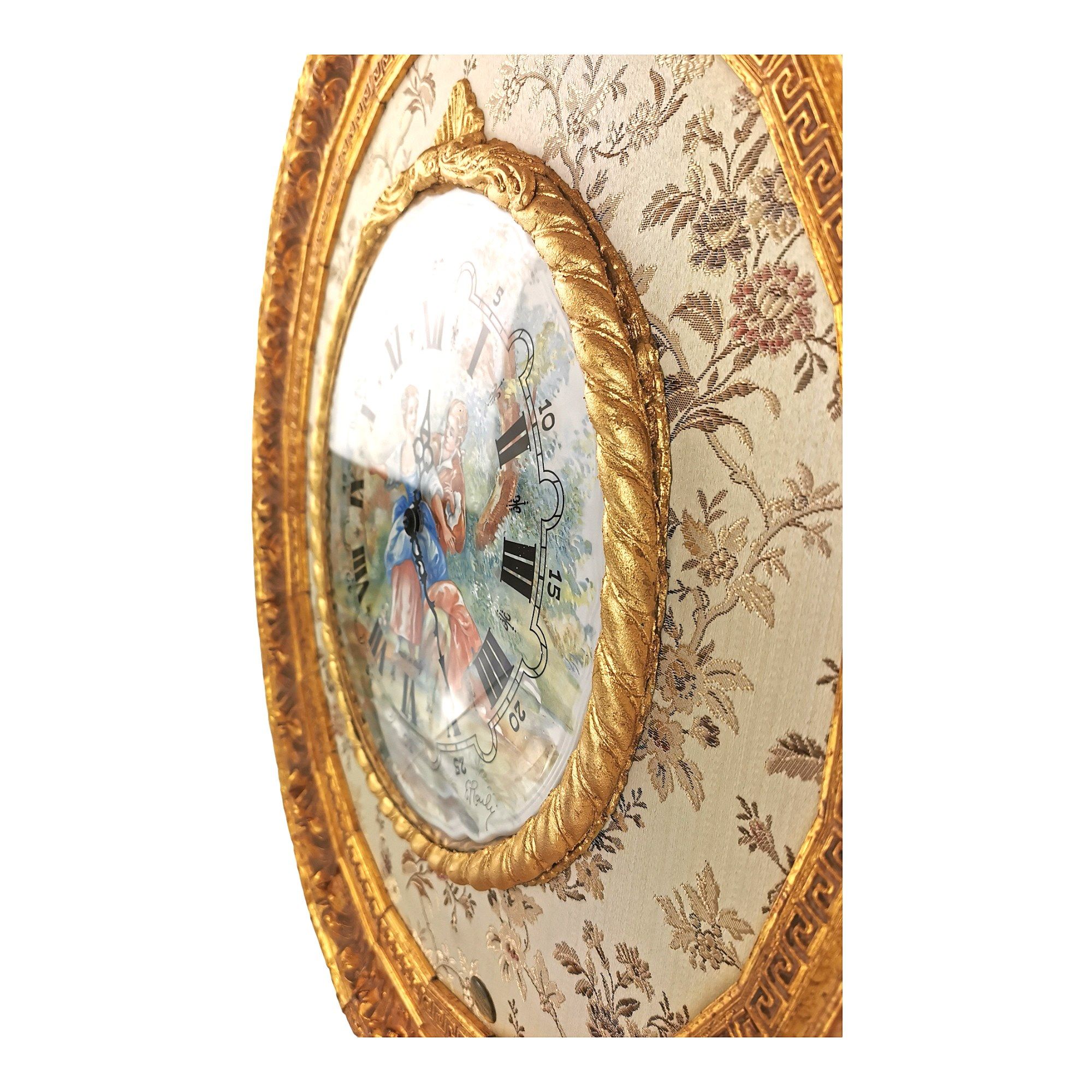 Украшенные фарфоровые часы Italia Cornici ORO T44 ARCH-00113457 - Вид №3