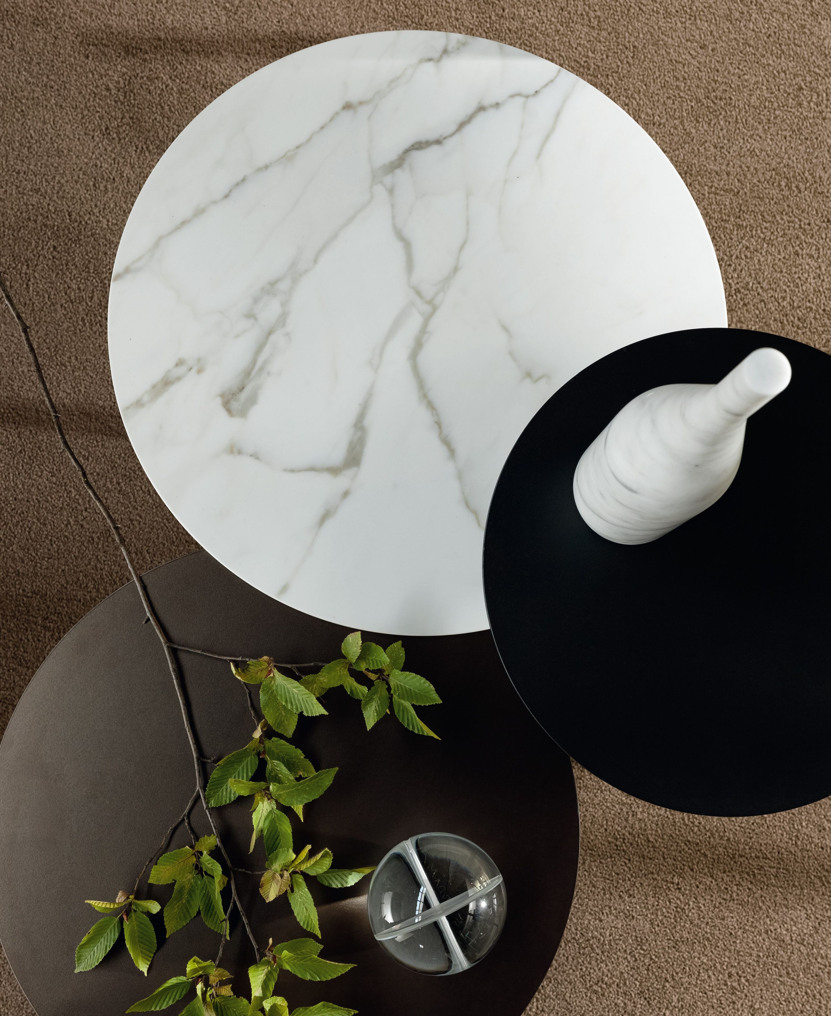 Круглый керамический журнальный столик для гостиной BONALDO трансплантаты ARCH-00098093 - Вид №1