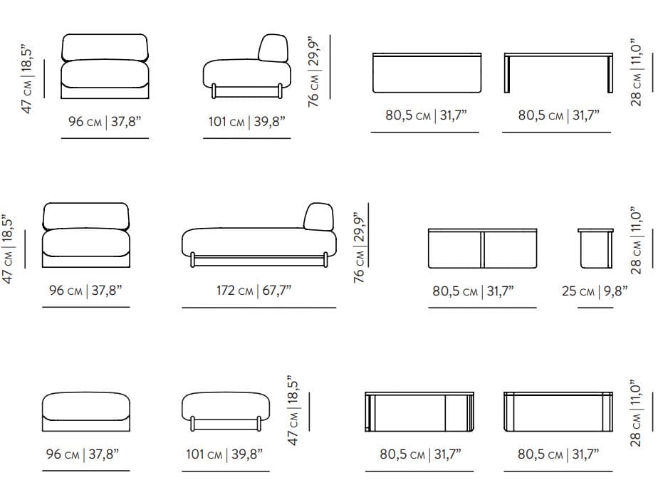 Угловой диван из ткани и ореха с шезлонгом Wewood Dome ARCH-00033638 - Вид №26