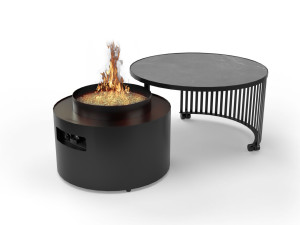 Отдельно стоящий газовый камин