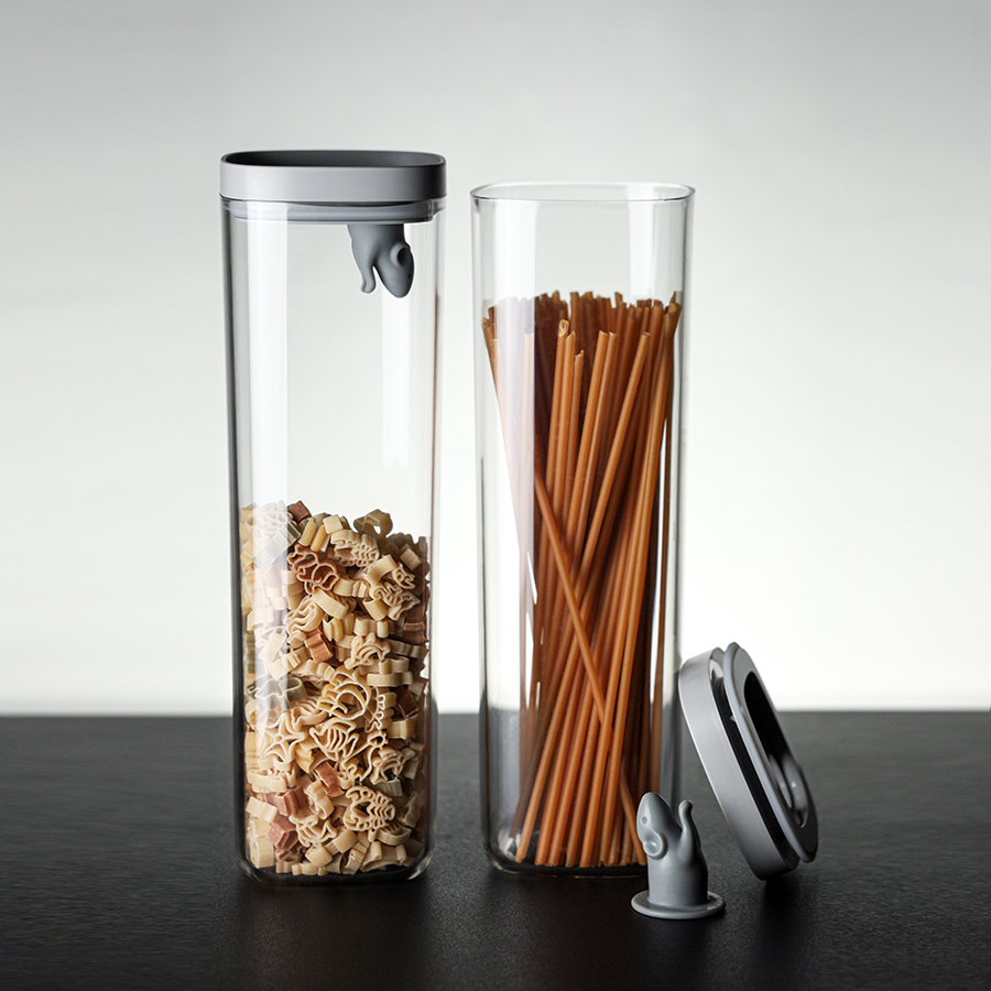 QL10348-CL-GY Набор кухонных емкостей lucky mouse Qualy  - Вид №6