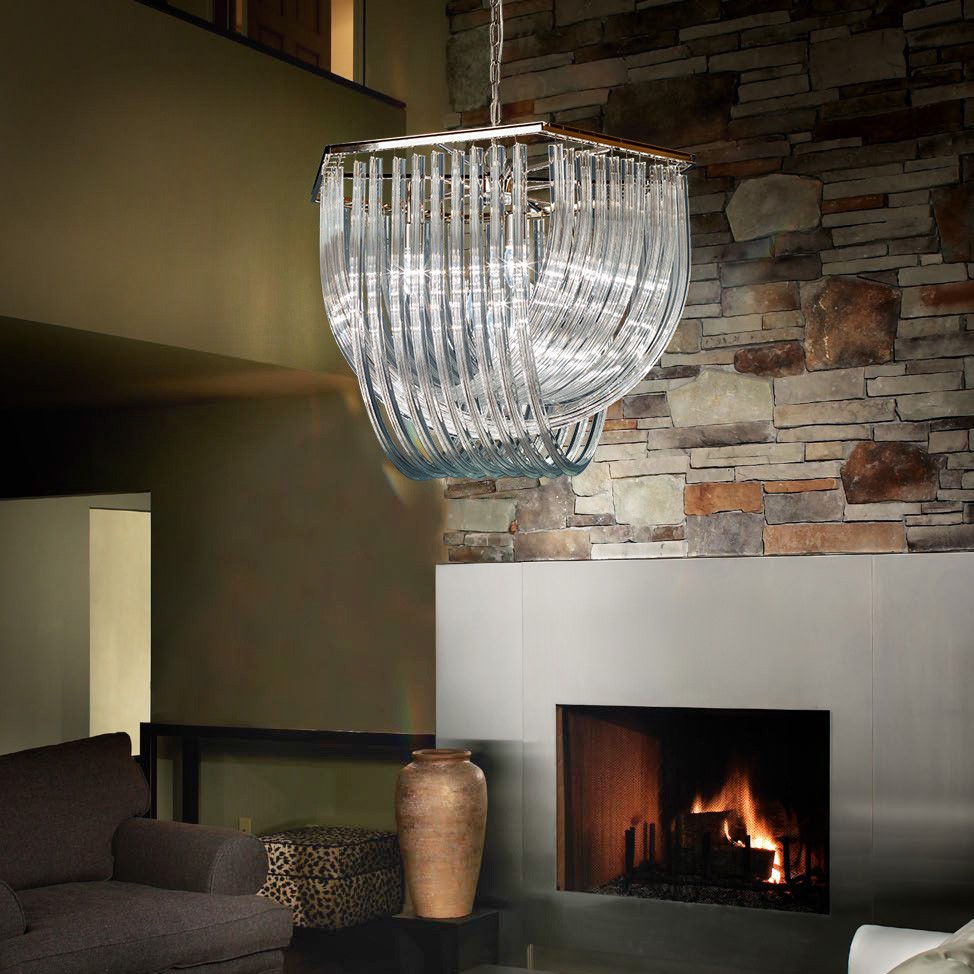 Frezia Light 1013 chrome люстра подвесная 116028 - Вид №1