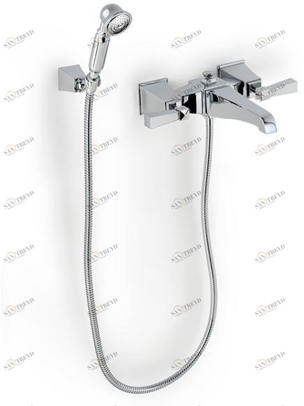 Devon&Devon Смеситель для ванны настенный из латуни с ручным душем Vip time sun-id-1465706