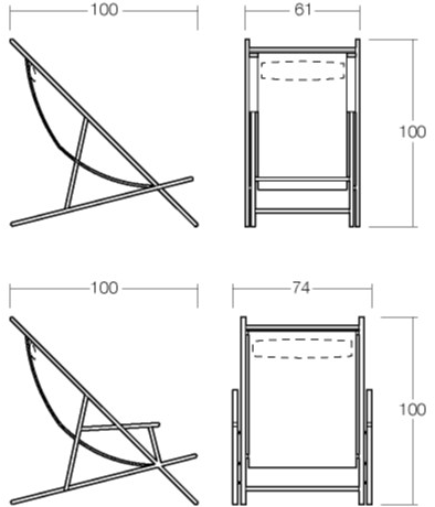 Chaarme Letti Складной лежак sun-id-1479332 - Вид №2