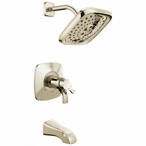T17452-PN Monitor® 17 Series H2Okinetic® для ванны и душа Delta Faucet Tesla Полированный никель