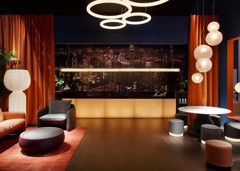 SLIDE Барная стойка с подсветкой из полиэтилена и hpl Cordiale sun-id-1400660 - Вид №7