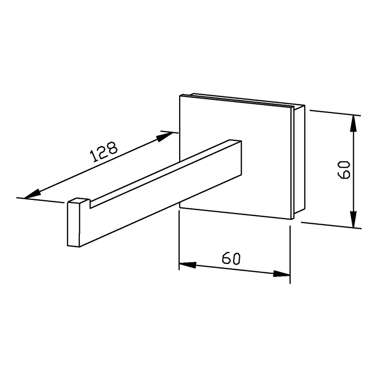 700722 Резервный держатель рулона туалетной бумаги AC722 WAGNER_EWAR A-LINE Wagner Ewar  - Вид №1