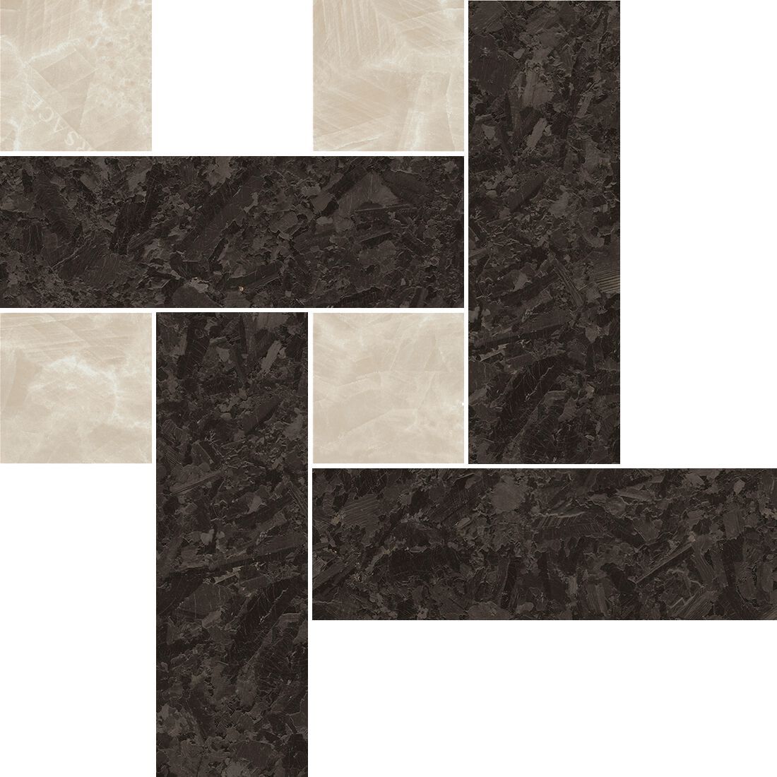 Мозаика из керамогранита Versace Ceramics метеорит ARCH-00126906 - Вид №4