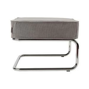 Пуф для ног Lounge Ridge Rib светло-серая