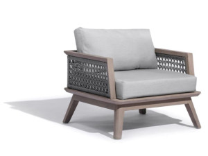 Веревочное садовое кресло с подлокотниками