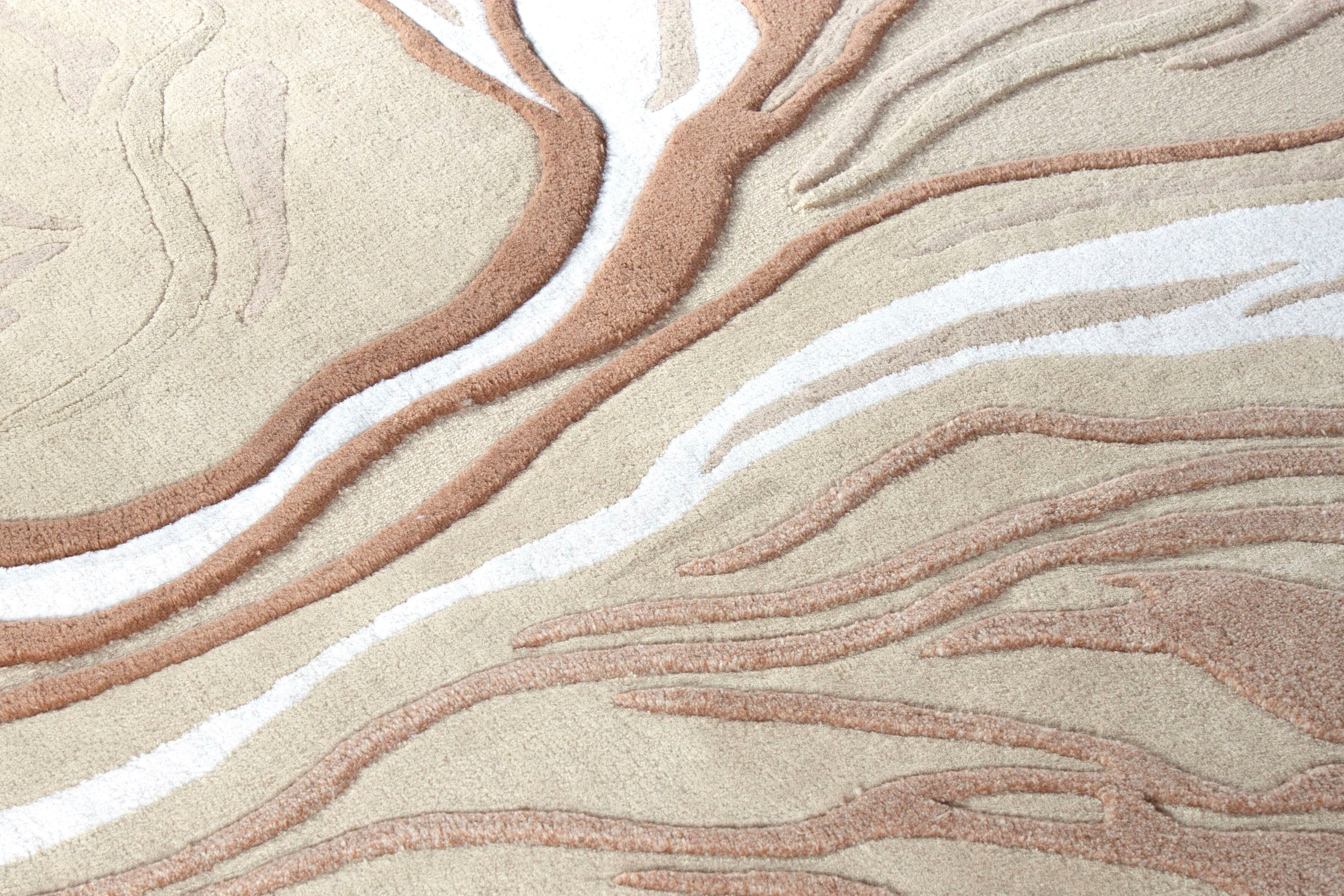 Шерстяной и вискозный ковер Biobject MINERAL BEIGE ARCH-00096064 - Вид №3