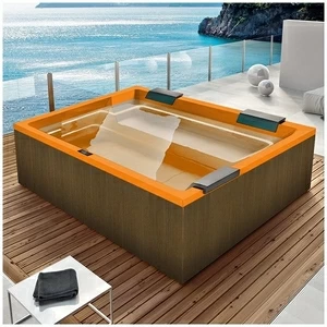 Бассейн Gruppo Treesse Rest SPA-V192H-PL-O прямоугольный spa с гидромассажем и нагревателем встроенный оранжевый