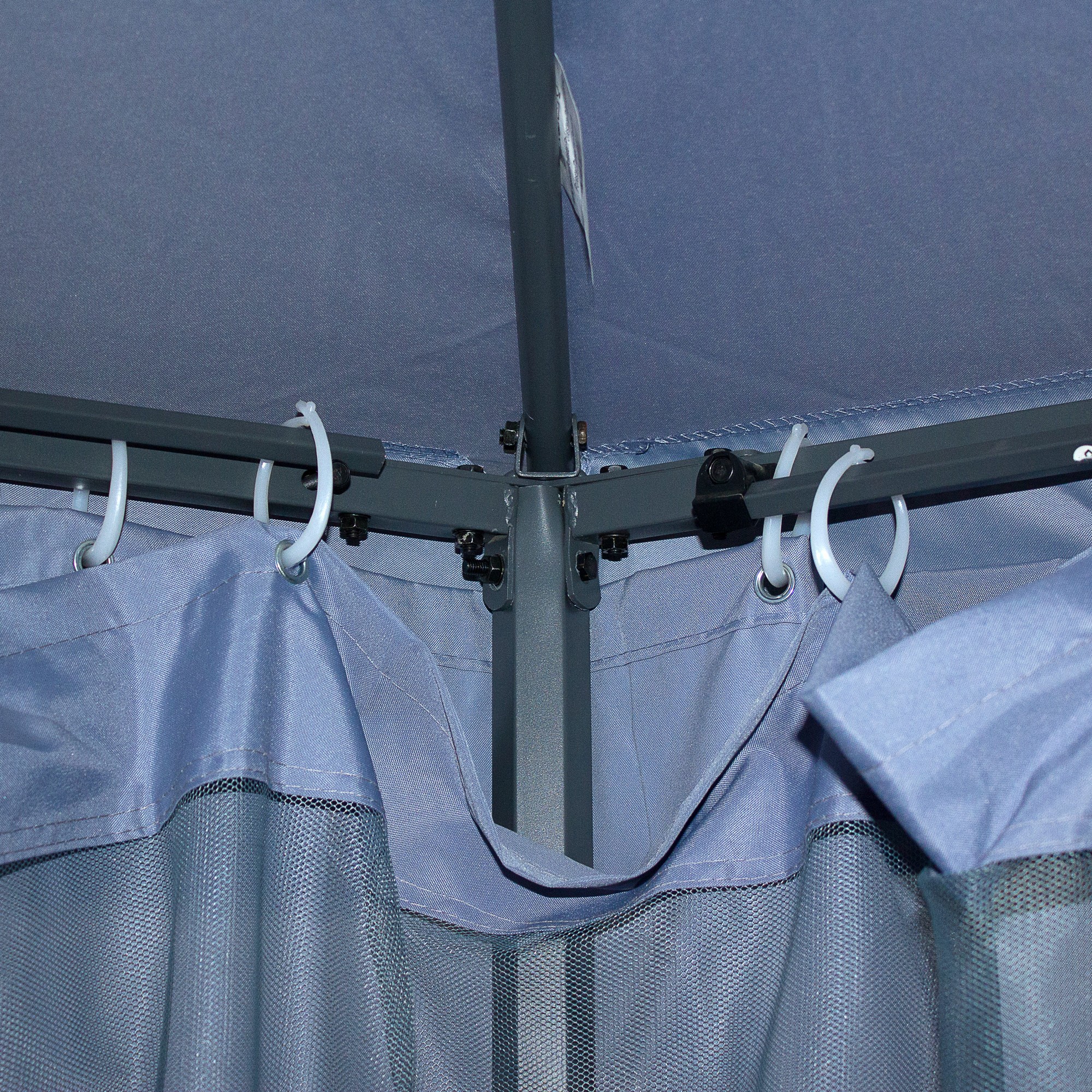 NATERIAL Шестиугольный шатер Антрацит Нью с москитной сеткой 15096560 STLM-0005436 - Вид №5