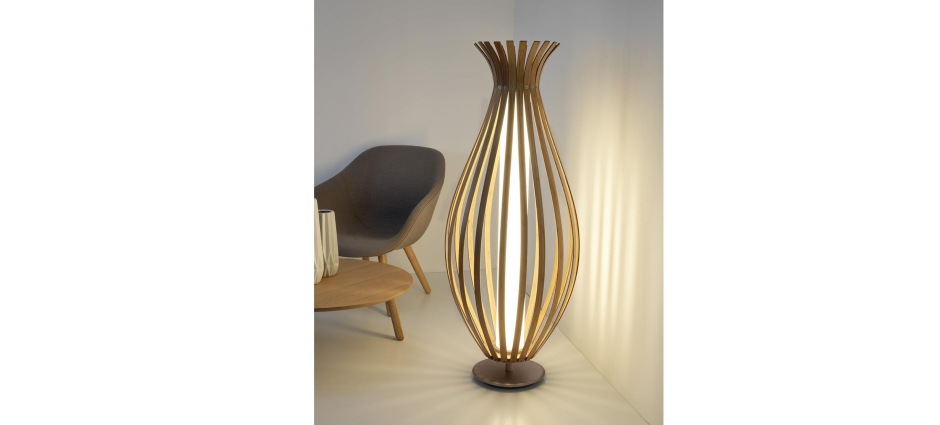 041157 Деревянный торшер Leds C4 Bamboo - Вид №1