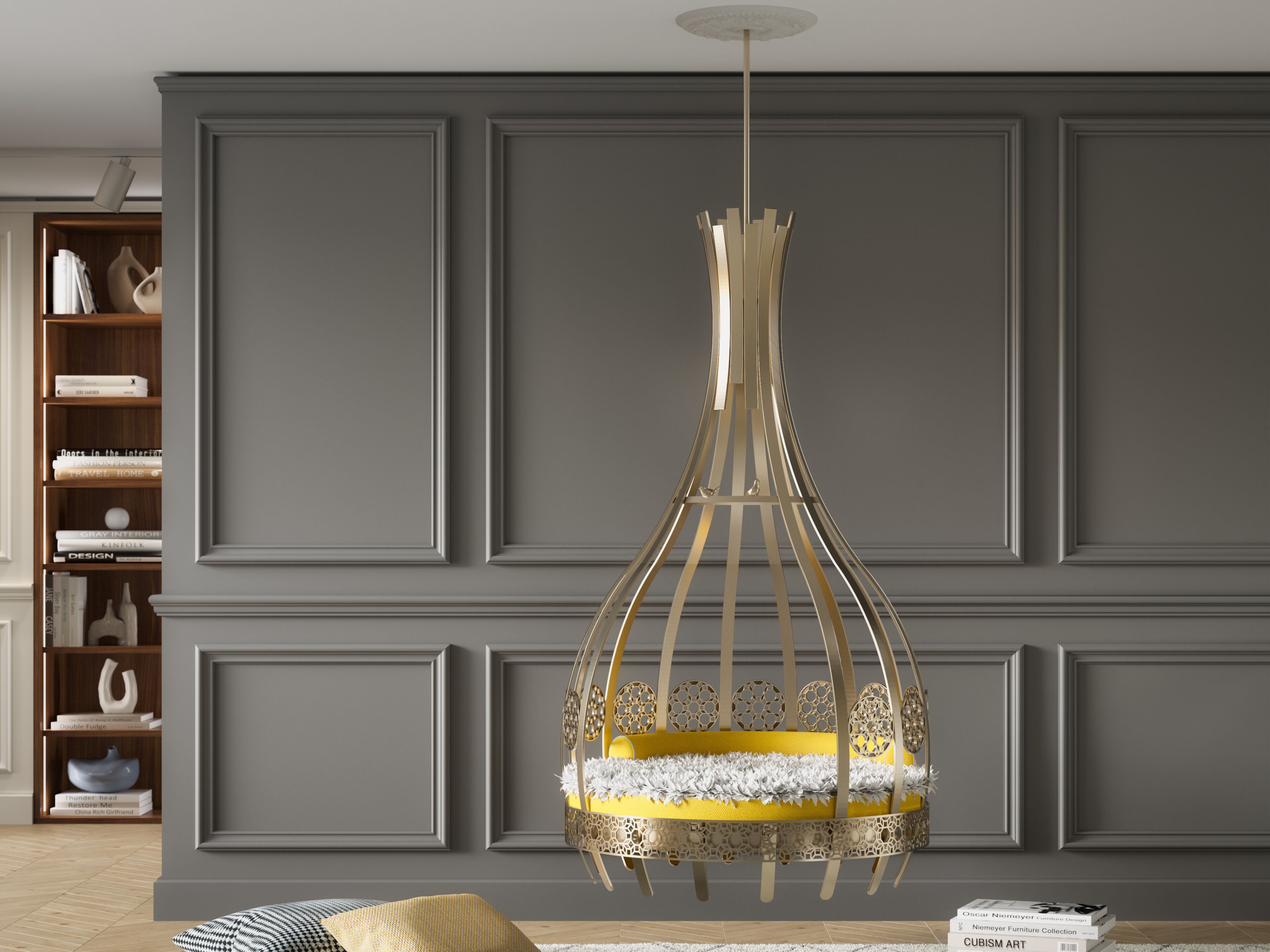 Латунное подвесное кресло Galbiati Exclusive Interiors ARCH-00106552