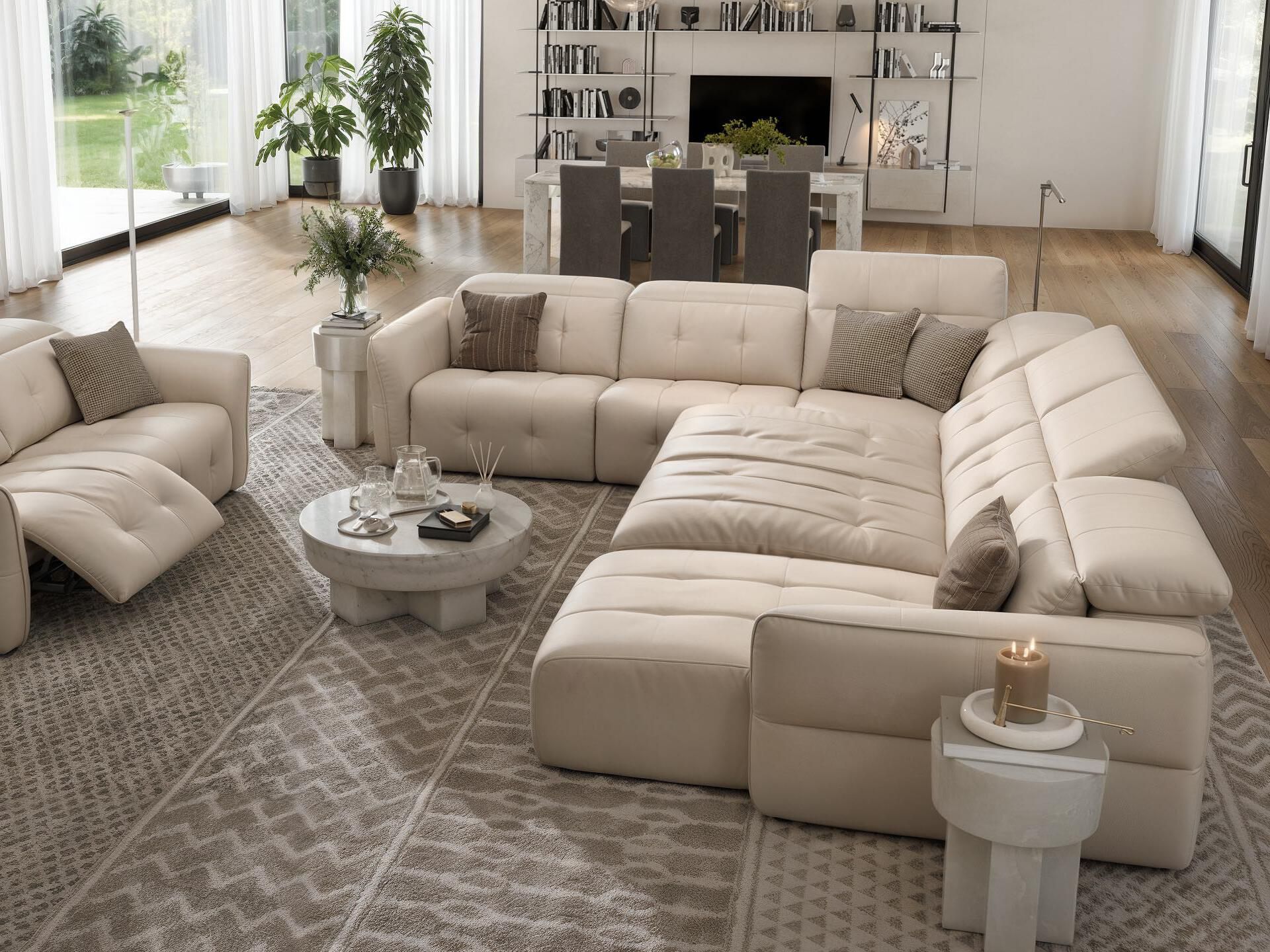 Кожаный угловой диван Sofanella Maranello ARCH-00128964 - Вид №2