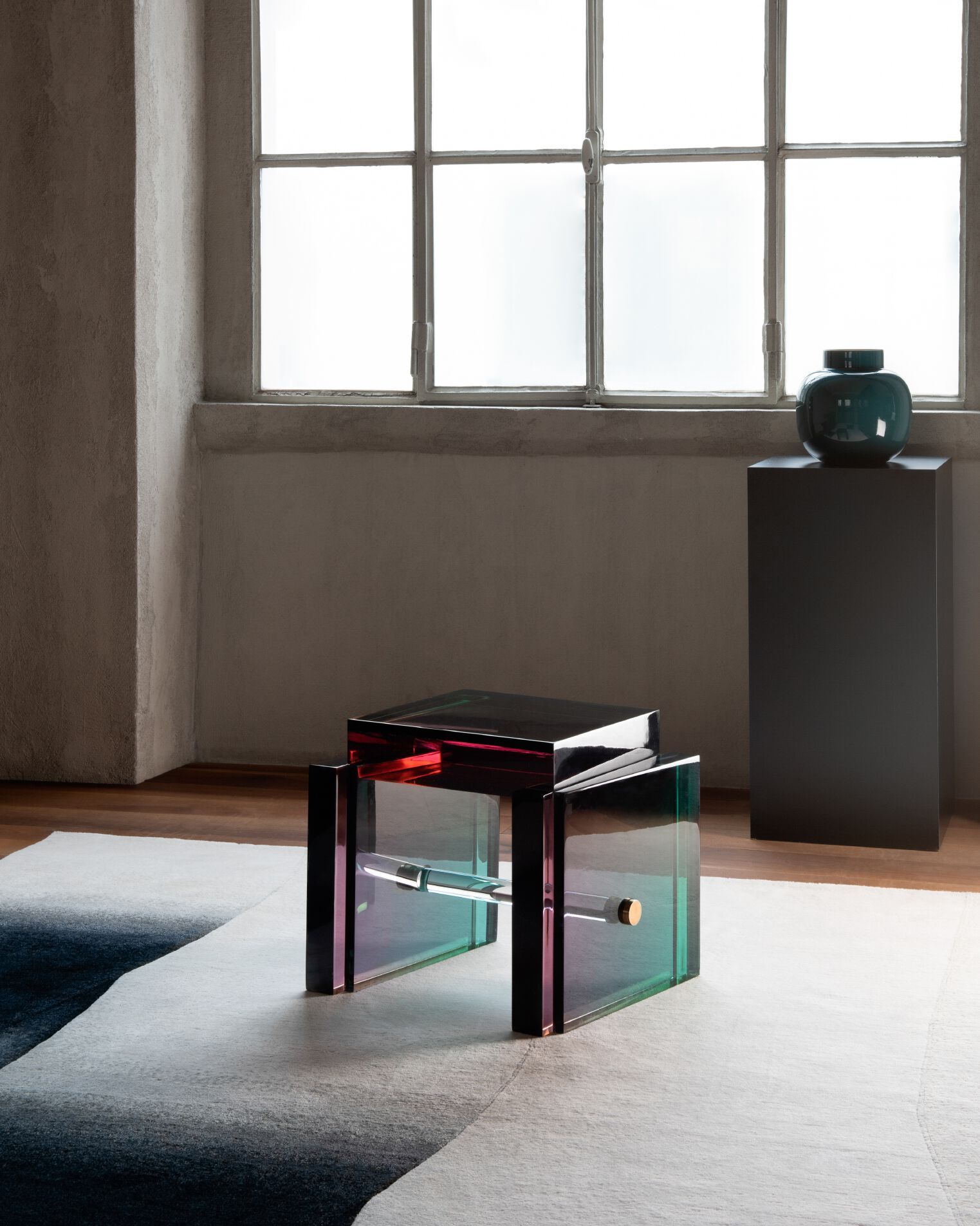 Прямоугольный ковер ручной работы из шерсти Tapis Rouge космический обман ARCH-00151123 - Вид №4