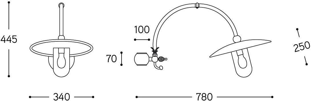 Aldo Bernardi Садовый светильник из латуни Baretton sun-id-1364404 - Вид №2