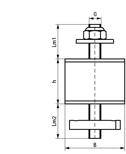 4125010 Виброгаситель Strut типа A M8x23mm walraven  - Вид №1