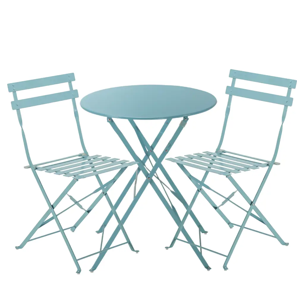 Стул Naterial Flora Origami складной 47х41х80 см сталь синий STLM-2202651 - Вид №5