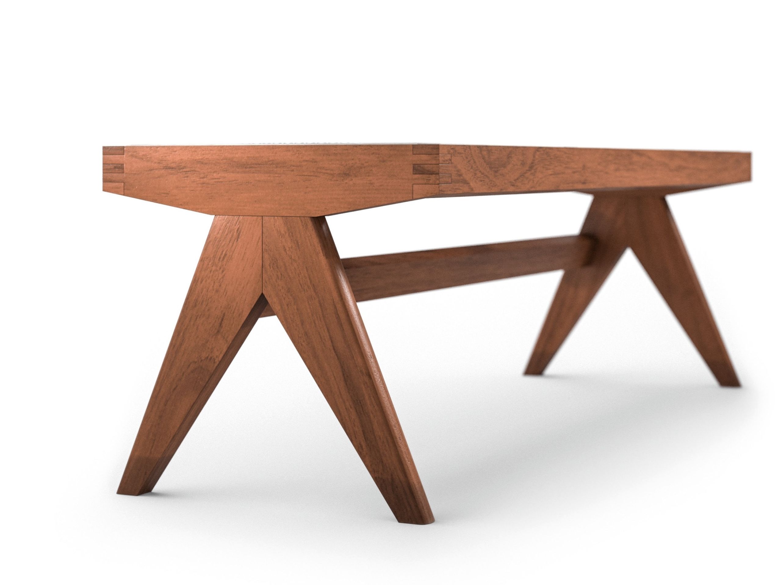 Венская скамья из массива дерева и соломы CASSINA Living ARCH-00033837 - Вид №2