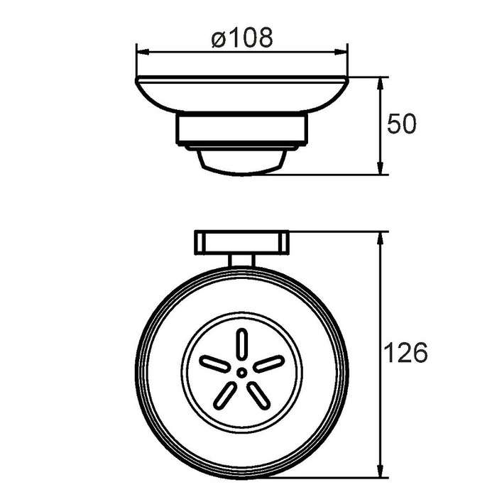 VOLSMG0M42 Milardo Volga Мыльница настенная Volga Россия - Вид №1