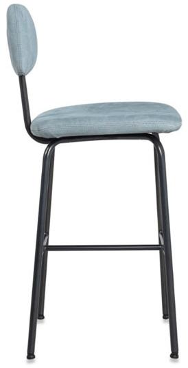 Jess Высокий кожаный табурет со спинкой Zipp sun-id-1449500 - Вид №2