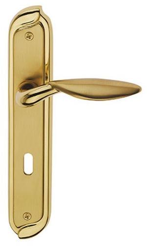 Pasini Ручка из латуни на пластине с накладкой Horus 3200  - Вид №2