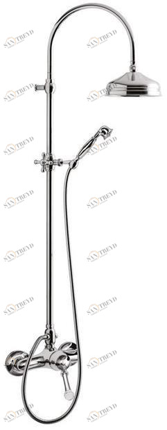 Rubinetteria Giulini Настенная душевая стойка с ручным душем Symphony F4308swc-s