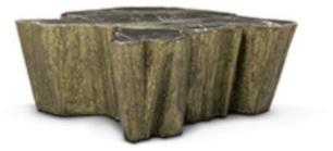 BRABBU Низкий металлический журнальный столик с мраморной столешницей sun-id-1450746 - Вид №2