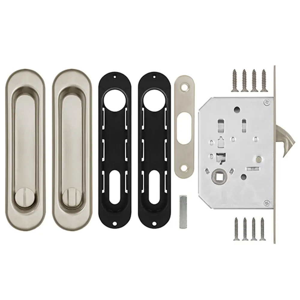 Набор ручек для раздвижной двери Punto Soft LINE SL-011 никель STLM-2203936 - Вид №1