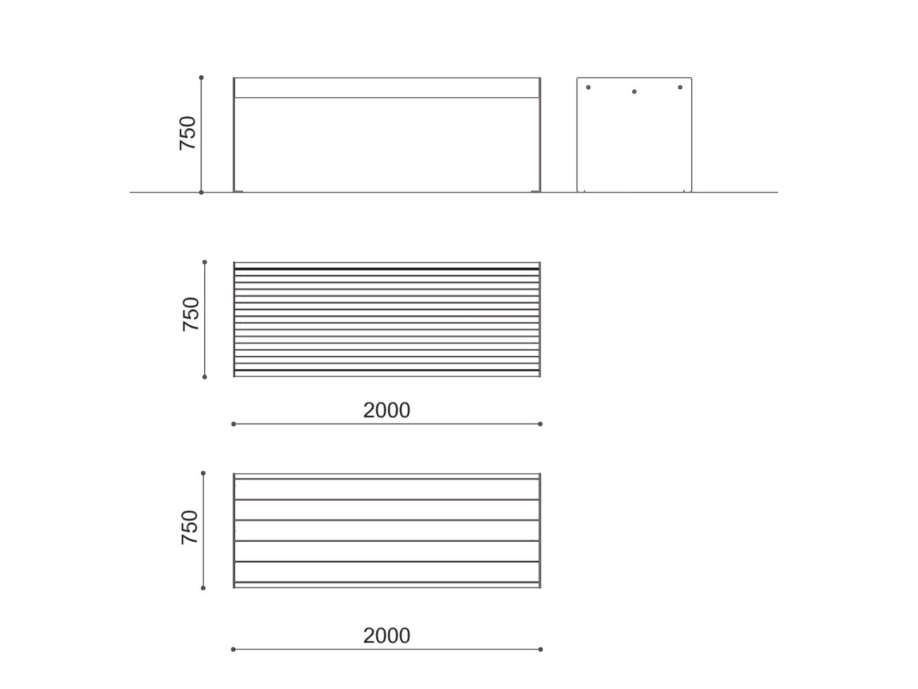 Прямоугольный стол для пикника из стали и дерева City Design Lena ARCH-00149139 - Вид №1