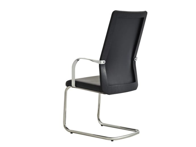 Кожаный консольный стул с подлокотниками Howe MN1 ARCH-00127485