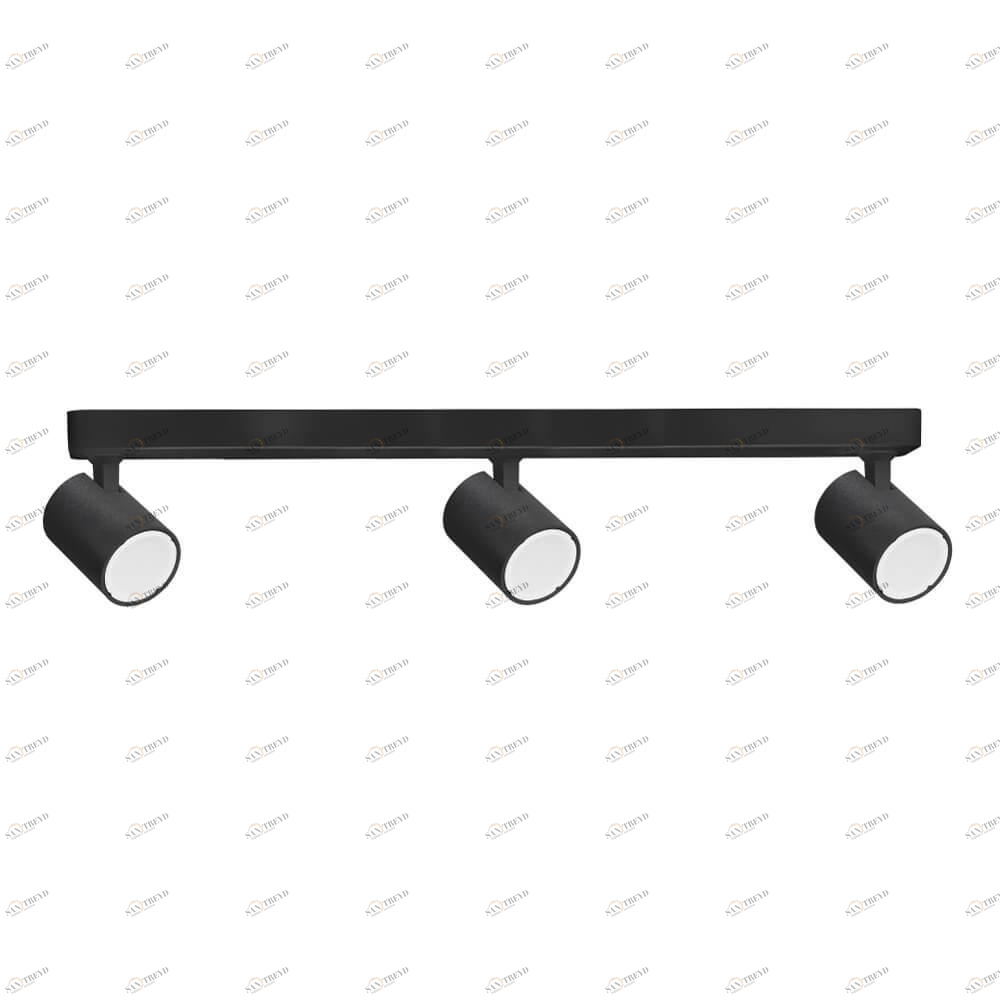 Спот потолочный светодиодный на 3 лампы поворотный черный Crystal Lux CLT 017CW3 L450 BL CRYSTAL LUX CLT 017 00-3924585 Черный 