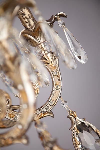 Подвесная люстра Bogates Wonderful 271/10 Strotskis BOGATES ДИЗАЙНЕРСКИЕ, СВЕЧИ 181618 Золотой  - Вид №3