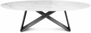 Porustudio Овальный обеденный стол из мрамора