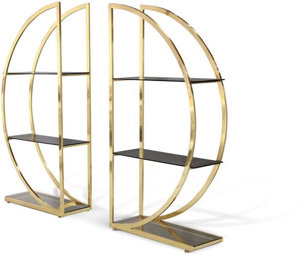 KOKET Книжный шкаф открытый латунный sun-id-1464914 - Вид №1