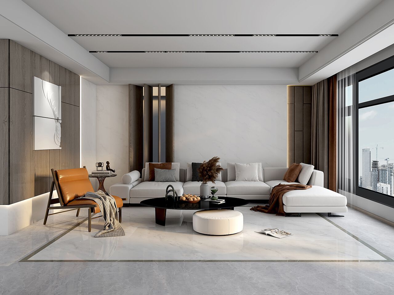 Мраморный пол / покрытие GANI MARBLE TILES BIANCO ORIENTALE ARCH-00094437 - Вид №1