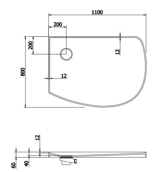 Поддон для душа Corian® Rexa источник ARCH-00056977 - Вид №4