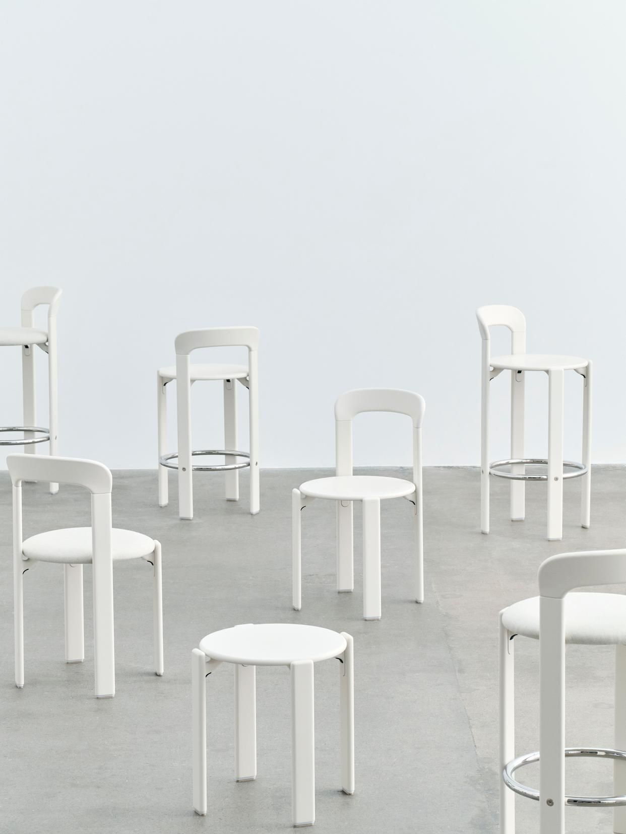 Высокий стул из бука с подставкой для ног Hay Rey ARCH-00016738 - Вид №15